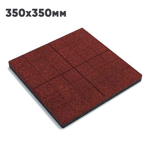 Плитка сетка 350х350 красная